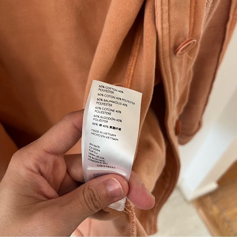 Anthropologie Pilcro Shirt Shacket Utility Jacket  Coral XS - Picture 11 of 16